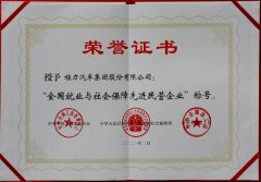 程力集團(tuán)獲得全國(guó)就業(yè)與社會(huì)保障先進(jìn)民營(yíng)企業(yè)榮譽(yù)稱(chēng)號(hào)